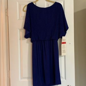 NWT Blue open shoulder dress